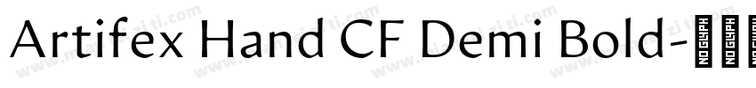 Artifex Hand CF Demi Bold字体转换